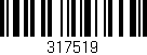 Código de barras (EAN, GTIN, SKU, ISBN): '317519'