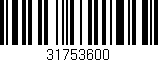 Código de barras (EAN, GTIN, SKU, ISBN): '31753600'