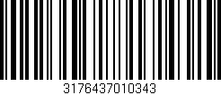 Código de barras (EAN, GTIN, SKU, ISBN): '3176437010343'