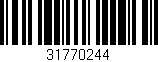 Código de barras (EAN, GTIN, SKU, ISBN): '31770244'
