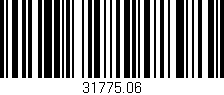 Código de barras (EAN, GTIN, SKU, ISBN): '31775.06'