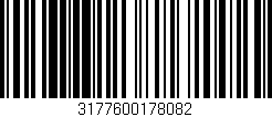 Código de barras (EAN, GTIN, SKU, ISBN): '3177600178082'