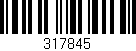 Código de barras (EAN, GTIN, SKU, ISBN): '317845'