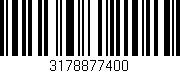 Código de barras (EAN, GTIN, SKU, ISBN): '3178877400'
