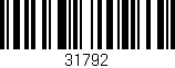 Código de barras (EAN, GTIN, SKU, ISBN): '31792'