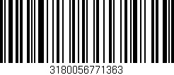 Código de barras (EAN, GTIN, SKU, ISBN): '3180056771363'