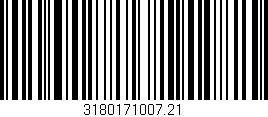 Código de barras (EAN, GTIN, SKU, ISBN): '3180171007.21'
