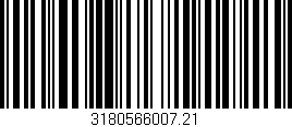 Código de barras (EAN, GTIN, SKU, ISBN): '3180566007.21'