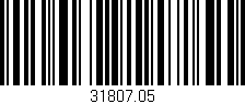 Código de barras (EAN, GTIN, SKU, ISBN): '31807.05'