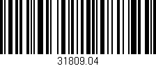 Código de barras (EAN, GTIN, SKU, ISBN): '31809.04'