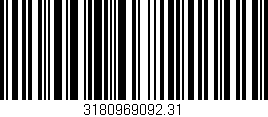 Código de barras (EAN, GTIN, SKU, ISBN): '3180969092.31'
