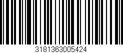 Código de barras (EAN, GTIN, SKU, ISBN): '3181363005424'