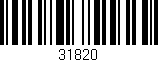 Código de barras (EAN, GTIN, SKU, ISBN): '31820'