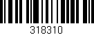 Código de barras (EAN, GTIN, SKU, ISBN): '318310'