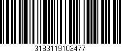 Código de barras (EAN, GTIN, SKU, ISBN): '3183119103477'