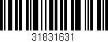 Código de barras (EAN, GTIN, SKU, ISBN): '31831631'