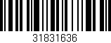 Código de barras (EAN, GTIN, SKU, ISBN): '31831636'