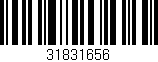 Código de barras (EAN, GTIN, SKU, ISBN): '31831656'