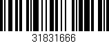 Código de barras (EAN, GTIN, SKU, ISBN): '31831666'