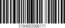 Código de barras (EAN, GTIN, SKU, ISBN): '3184002090171'