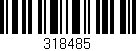 Código de barras (EAN, GTIN, SKU, ISBN): '318485'