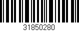 Código de barras (EAN, GTIN, SKU, ISBN): '31850280'