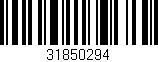 Código de barras (EAN, GTIN, SKU, ISBN): '31850294'