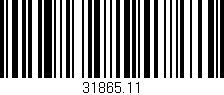 Código de barras (EAN, GTIN, SKU, ISBN): '31865.11'