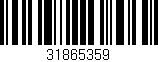 Código de barras (EAN, GTIN, SKU, ISBN): '31865359'