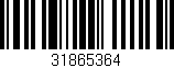 Código de barras (EAN, GTIN, SKU, ISBN): '31865364'