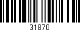 Código de barras (EAN, GTIN, SKU, ISBN): '31870'