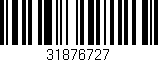 Código de barras (EAN, GTIN, SKU, ISBN): '31876727'