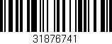 Código de barras (EAN, GTIN, SKU, ISBN): '31876741'