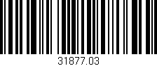 Código de barras (EAN, GTIN, SKU, ISBN): '31877.03'