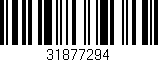 Código de barras (EAN, GTIN, SKU, ISBN): '31877294'