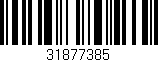 Código de barras (EAN, GTIN, SKU, ISBN): '31877385'