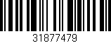 Código de barras (EAN, GTIN, SKU, ISBN): '31877479'