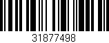 Código de barras (EAN, GTIN, SKU, ISBN): '31877498'
