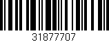 Código de barras (EAN, GTIN, SKU, ISBN): '31877707'