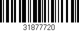 Código de barras (EAN, GTIN, SKU, ISBN): '31877720'