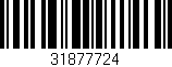 Código de barras (EAN, GTIN, SKU, ISBN): '31877724'
