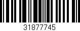 Código de barras (EAN, GTIN, SKU, ISBN): '31877745'