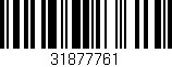 Código de barras (EAN, GTIN, SKU, ISBN): '31877761'