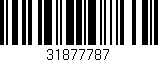 Código de barras (EAN, GTIN, SKU, ISBN): '31877787'