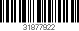 Código de barras (EAN, GTIN, SKU, ISBN): '31877922'