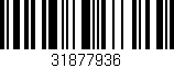 Código de barras (EAN, GTIN, SKU, ISBN): '31877936'