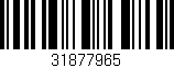 Código de barras (EAN, GTIN, SKU, ISBN): '31877965'