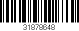 Código de barras (EAN, GTIN, SKU, ISBN): '31878648'