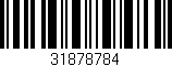 Código de barras (EAN, GTIN, SKU, ISBN): '31878784'