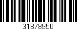 Código de barras (EAN, GTIN, SKU, ISBN): '31878950'